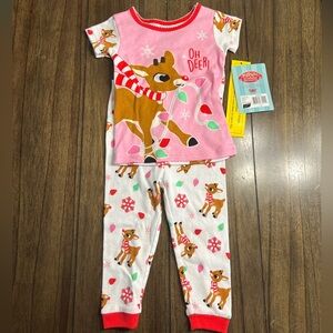 Rudolf the red nose reindeer 2-piece pajamas 24 months